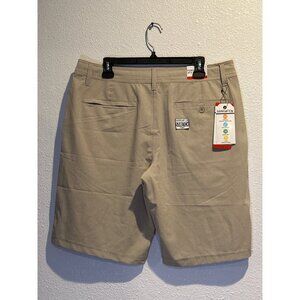 Hang Ten Men’s 34 Hybrid Shorts Quick Dry Stretch Casual Zip Pocket Swim Walk